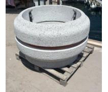 110 CM. Mozaik Dökümlü Beton Çiçeklik Modeli