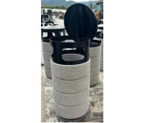 Dekoratif Beton Çöp Kovası / Concrete Litter Bins / BÇ14