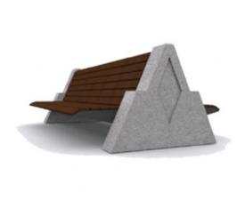 Çift Taraflı Beton Oturma Bankı / Qatar Benches