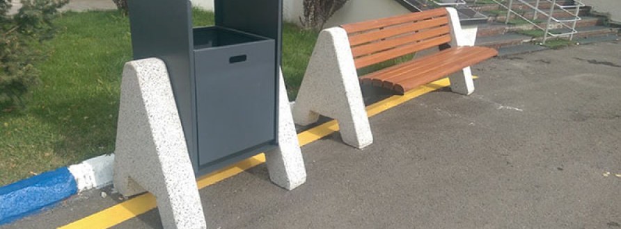 beton bank ve çöp