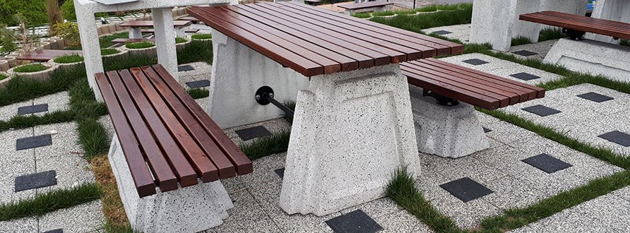 beton piknik masa takımı