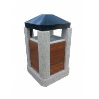 Dekoratif Beton Çöp Kovası Çeşitleri / BÇ07
