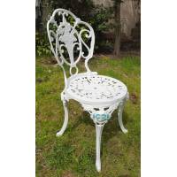 Beyaz Renk Alüminyum Bahçe Balkon Sandalyesi - SN14 
