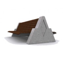Çift Taraflı Beton Oturma Bankı / Qatar Benches