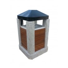 Dekoratif Beton Çöp Kovası Çeşitleri / BÇ07