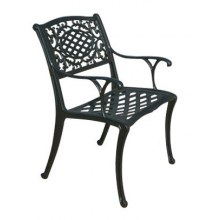Dekoratif Ferforje Metal Sandalye Modelleri - Kollu Döküm Sandalye SN13