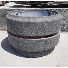 120 CM. Mozaik Dökümlü Beton Çiçeklik